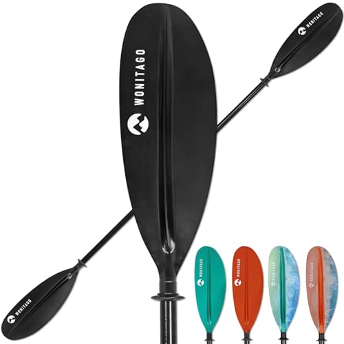 XUXIAKE Kajak Paddels Doppelpaddel mit Kohlefaser Schaft und PP Klinge, Einstellbar 220-240 cm Doppel Paddels für Kajak, Kanu, Boot, Schwarz XUXIAKE Kajak Paddels Doppelpaddel mit Kohlefaser Schaft und PP Klinge, Einstellbar 220-240 cm Doppel Paddels für Kajak, Kanu, Boot, Schwarz von XUXIAKE