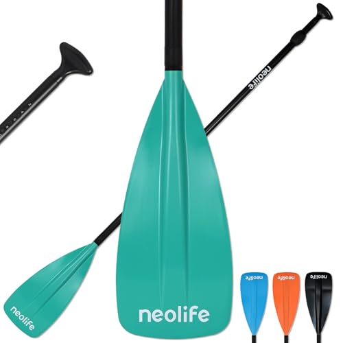 XUXIAKE SUP Paddel mit Aluminium Schaft und Nylon Klinge, schwimmende Paddleboard Ruder, verstellbar 170-210 cm, Grün XUXIAKE SUP Paddel mit Aluminium Schaft und Nylon Klinge, schwimmende Paddleboard Ruder, verstellbar 170-210 cm, Grün von XUXIAKE