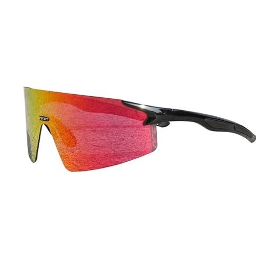 XWJLAILE Laufsonnenbrille, Fahrrad-Sonnenbrille, 1 Linse, UV400, TR90, Sport-Fahrradbrille, MTB, Mountainbike, Angeln, Wandern, Reiten, Brillen für Männer und Frauen, Fahrradbrille von XWJLAILE