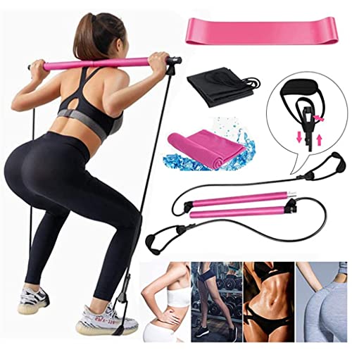 XWJLAILE Übung Widerstand Band Yoga Pilates Bar Reformer Kit Pilates Stick Hüfte Fitness Zurück Bahre Home Gym Workout Ausrüstung von XWJLAILE