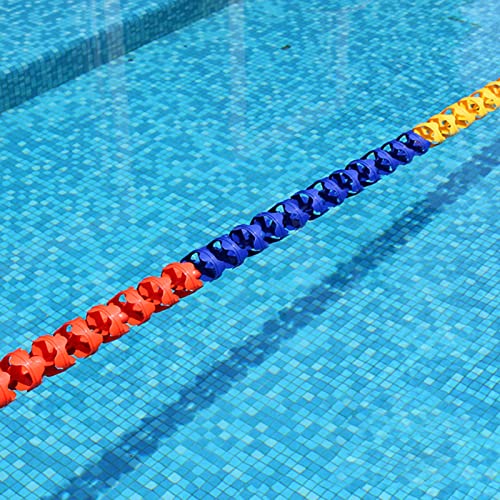 Extra langes Pool-Trennseil, Schwimmset für Einbau-/Oberirdische Pools mit 2 Haken, Sicherheitsleine für Schwimmtraining/-wettkämpfe, Durchmesser 15 cm von XYTUJIKL