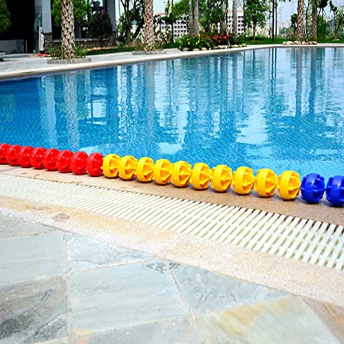 Schwimmseil-Halter für Schwimmbecken – Schwimmendes Sicherheitstrennseil mit Haken für den Innen- und Außenbereich des Wasserbereichs, für den Strand, das Zuhause, das Fitnessstudio und die Schul von XYTUJIKL
