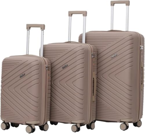 XZDEAIR 3-teiliges Koffer-Set mit Doppel-Spinnerrädern, Handgepäck mit großem Fassungsvermögen und TSA-Schloss, einziehbarer 3-Gang-Trolley von XZDEAIR