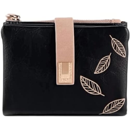 XZDEAIR Geldbörse Leder-Geldbörse, kleines Münzfach, großes Fassungsvermögen, Kartenfächer, Münzfach, kompakte Größe, Münzfach, Elegantes Damen-Geschenk Clutch-Geldbörse von XZDEAIR