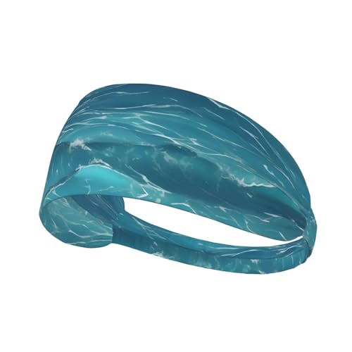 The Deep Blue Sea Fashion Colorful Sports Schweißband Stirnband – Fitness-Zubehör für Schweißabsorption, Atmungsaktivität und schnell trocknend von XZDHL