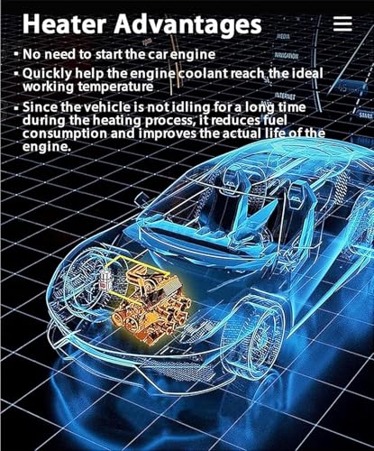 XZLZMYP A, Auto-Standheizung 3000 W Multifunktional Motorkühlmittelheizung Auto-Vorwärmer Standheizung Mit Überhitzungsschutz Für Wohnmobil LKW Boot Camper Motorvorwärmer von XZLZMYP