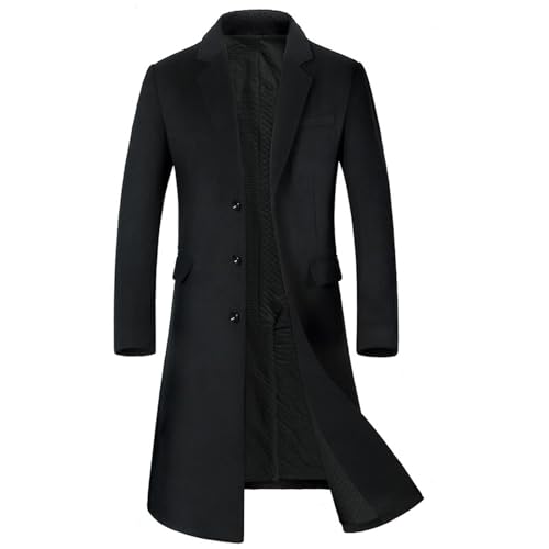 XZLZMYP Herren Wolle Wintermantel Mittellang Jacke Für Business Freizeit Mit Revers Warm Halten Verdicken Slim Fit Wollmantel Overcoat Men Herren Mantel Lang Winterjacke Für Freizeit,B with Cotton,XL XZLZMYP Herren Wolle Wintermantel Mittellang Jacke Für Business Freizeit Mit Revers Warm Halten Verdicken Slim Fit Wollmantel Overcoat Men Herren Mantel Lang Winterjacke Für Freizeit,B with Cotton,XL von XZLZMYP