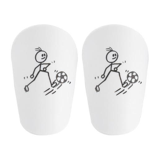 Fußball-Schienbeinschoner, Miniatur-Schienbeinschoner, tragbar, atmungsaktiv, für Kinder, Fußball-Schienbeinschoner, 2 Stück von Xasbseulk