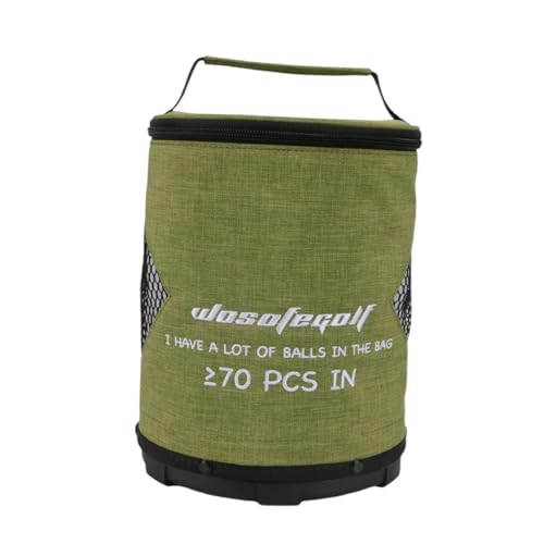 Golfballtasche,Golfballtasche Sack - Reißverschlussgesicherte Tasche mit großem Fassungsvermögen für Golfbälle | Leichter Golfsack, multifunktionale, Faltbare, tragbare Aufbewahrungstaschen für FBA von Xasbseulk