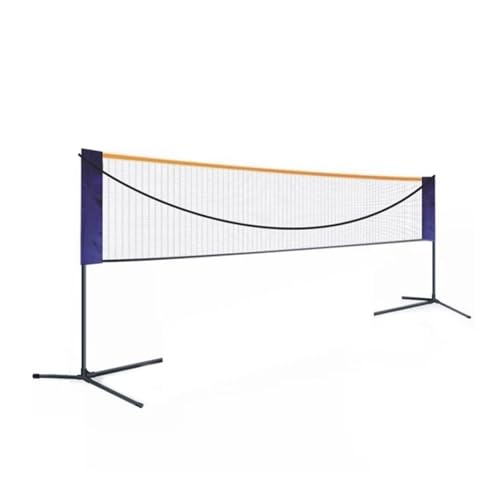 Tragbares faltbares Badminton-Netz-Set, Badminton-Netz für Outdoor-Indoor-Sport, einfaches Badminton-Netz, tragbar, für drinnen und draußen, Standard-Sporthalterung von Xasbseulk