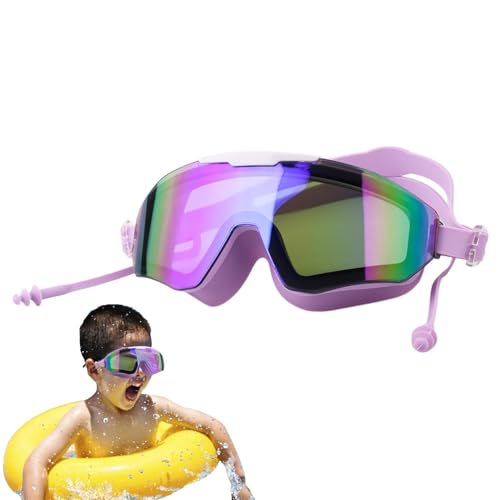 Xasbseulk Anti-Beschlag-Schwimmbrille, kein Auslaufen, breite Sicht, Kinder-Schwimmbrille, extra Silikonschicht, klare Sicht, vollständiger Schutz, kein Auslaufen von Xasbseulk