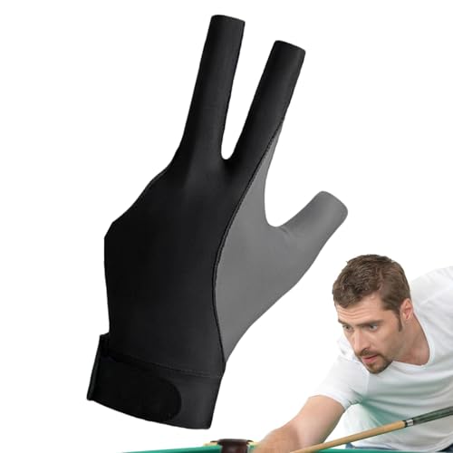 Xasbseulk Billard-Pool-Handschuhe – Sport Billard Unisex Pool Queue Handschuhe | Elastische Eisseide Stoff Billardausrüstung für Amateure und Profispieler von Xasbseulk