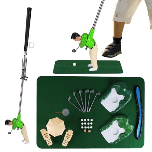 Minigolf-Spielset, Lustiges Kleines Golfer-Spielset, Golfmann-Golf-Trainingsspielzeug, Realistisches Lustiges Minigolf-Spielset, Golf-Familienspielspielzeug Für Kinder/Erwachsene von Xatteua