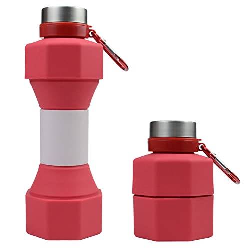 Xbsduih 650 Ml Outdoor Fitness Radfahren Wasserflasche Gewicht Starkes Wasser Getränke Zubehör Rot von Xbsduih