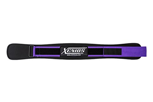 Xenios USA 4 Zoll Man Ergo Wod Gürtel-XS (80 cm)-Schwarz/violet, PSNYPLAT024 von Xenios