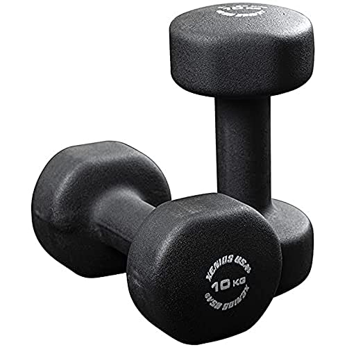 Xenios USA Unisex – Erwachsene Mubrio Hanteln Fitness 2.0, Schwarz, 10 Kg von Xenios