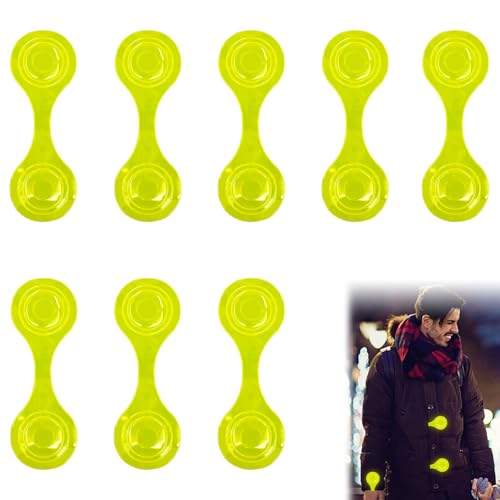 8 Stück Magnetische Reflektoren für Kleidung, Fluoreszierend Reflektoren Kinder für Jacke Rucksack Schulranzen Hunde Kinderwagen, Warnende Reflektor Clips Anhänger für Joggen (Fluoreszierendes Gelb) 8 Stück Magnetische Reflektoren für Kleidung, Fluoreszierend Reflektoren Kinder für Jacke Rucksack Schulranzen Hunde Kinderwagen, Warnende Reflektor Clips Anhänger für Joggen (Fluoreszierendes Gelb) von Xerteam