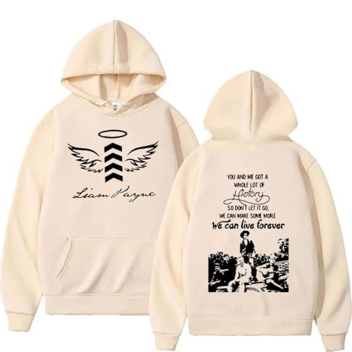 Xiakila Herren Und Damen Hip Hop Pullover Y2k Frühling Und Herbst Langarm Sweatshirt, Sänger Liam-Payne Bedruckter Fan Gedenk Hoodie-Black||XS von Xiakila