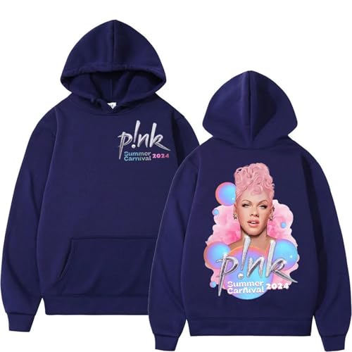 Xiakila Kapuzenpullover Rosa Cartoon Druck Pullover, Hip Hop Sänger Tour Sweatshirt Retro Mode Übergröße Sweatshirt Unisex-Khaki||XS von Xiakila