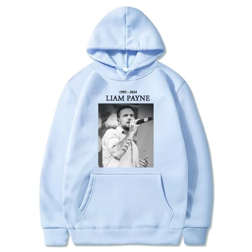 Xiakila Sweatshirt Liam-Payne Gedenk Hoodie, Sweatshirt Im Frühlings Und Herbststil Mit Taschen Für Männer Und Frauen Hip Hop Pullover-Khaki||XS von Xiakila