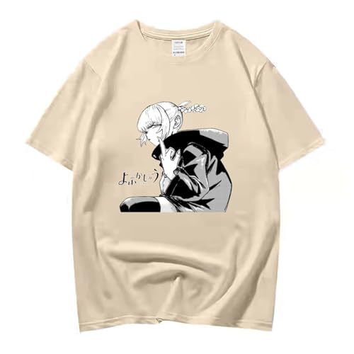 Xiakila T-Shirt Pour Hommes Anime Call of The Night Imprimé Coton À Blouse À Col Rond Hommes Et Femmes Cospaly Pour Garçons Et Filles D'été Rue En Harajuku Mode Oversize Loose Étudiant Tee-Black||XS von Xiakila