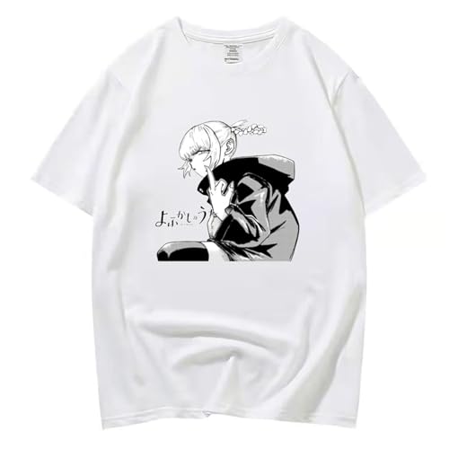 Xiakila T-Shirt Pour Hommes Anime Call of The Night Imprimé Coton À Blouse À Col Rond Hommes Et Femmes Cospaly Pour Garçons Et Filles D'été Rue En Harajuku Mode Oversize Loose Étudiant Tee-Black||XS von Xiakila