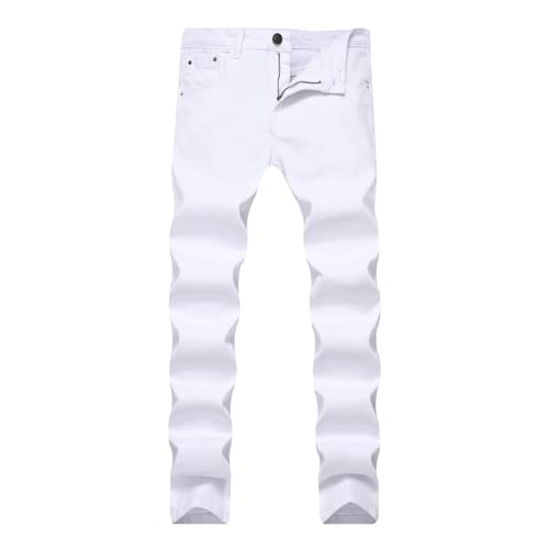 Baggy Jeans Herren Streetwear Jogginghose Essentials Sommerjeans Straight Fit Jeanshose y2k Leichte Lang Dünner Leichte Freizeit Weitem Bein von Xiangdanful