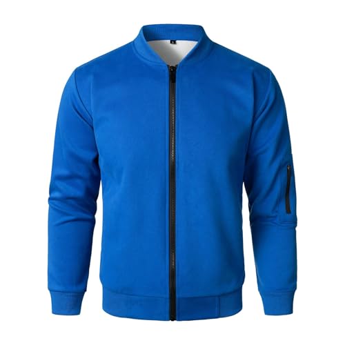 Herren Sommerjacke Jacke Jacken Sommer Baseball Lederjacke Elegant Übergangsjacke Kurz College Leichte Motorradjacke Ohne Kapuze Blouson Bomberjacke von Xiangdanful