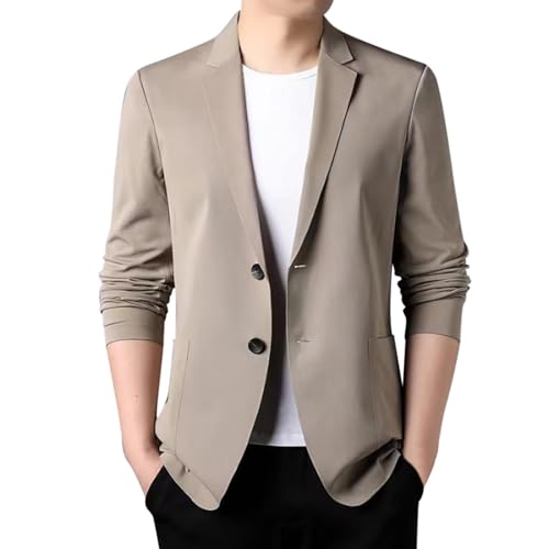 Jackett Herren Kurz Sakko Business Schwarz Anzugjacken Elegant Sakkos Leinenjacke Leicht Anzug Sommer Trachtenjacke Leinenanzug Sportlich Pieces Anzüge Leinen Blazer von Xiangdanful