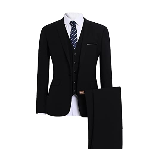 Jackett Herren Schwarz Anzug Trachtenjacke Kurz Sommer Blazer Sportlich Sakkos Business Leinen Sakko Leicht Anzüge Leinenjacke Elegant Für Anzugjacken Leinenanzug von Xiangdanful