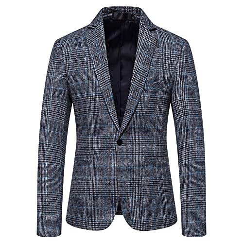 Jackett Herren Sportlich Elegant Sportliche Anzüge Business Blazer Sommer Sakkos Schwarz Trachtenjacke Kurz Sakko Anzugjacken Leinen Anzug Leicht Zu Jeans Leinenjacke von Xiangdanful