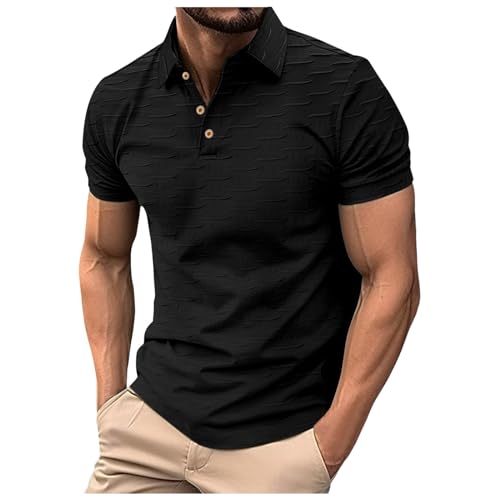 Polo Shirts Baumwolle Poloshirt Herren Slim Golf Sportshirt Fit T-Shirts Oversize Bekleidung Polohemd Mit Brusttasche Kurzarm Shirt Sommer von Xiangdanful