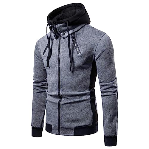 Pullover Herren Oversize Hoodie Sweatjacke Essentials Y2k Trainingsjacke Dünn Strickjacke Sommer Zip Kapuze Strickjacken Sweatshirt Jacke von Xiangdanful