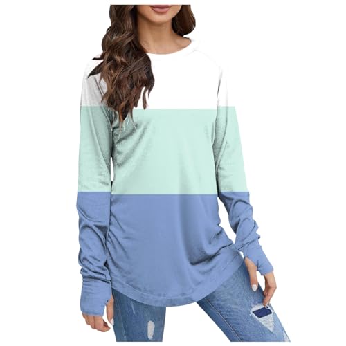 Top Damen Sommer Sportshirt Elegant Casual Ärmellose Bluse T-Shirt Langarm Laufshirt Langarmshirt Fitness Oberteil V-Ausschnitt Workout Longsleeve Kleidung Shirts von Xiangdanful