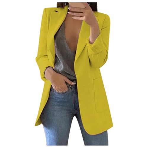 Trachtenjacke Damen Leicht Sweatblazer Anzug Sommer Kurz Jackett Schwarz Blaser Business Kostüme Blazer Longblazer Pieces Elegant Elegantes Outfit Komplett von Xiangdanful