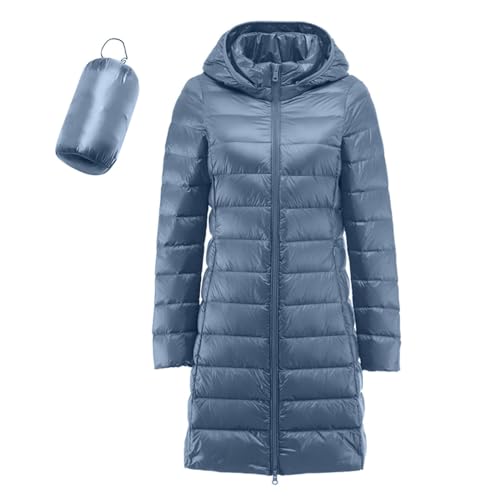 Trainingsjacke Damen Dünn Fleecejacke Windjacke Grosse Grössen Kapuze Steppjacke Leicht Winterjacke Lang Damen-Jacken Warm Leichte Jacke Übergangsjacke Lederjacke von Xiangdanful