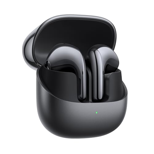 Xiaomi Buds 5 - In-Ear Kopfhörer mit 40dB Hybrid Active-Noise Cancelling, 39 Stunden Akkulaufzeit, Dual-Magnet Treiber & 5 EQ-Einstellungen, AI-Windgeräuschunterdrückung, Google Fast Pair, Schwarz von Xiaomi