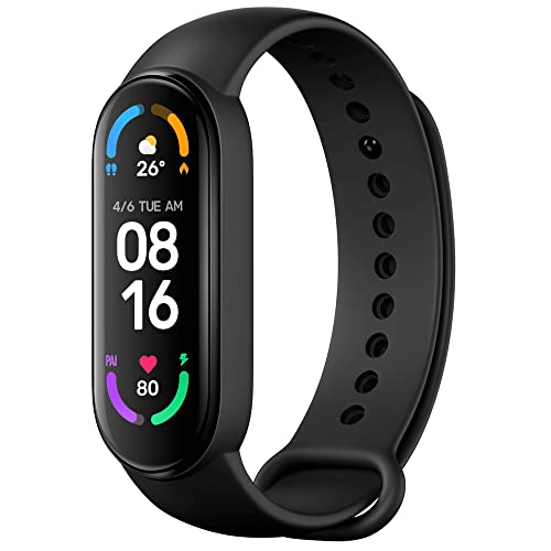 Xiaomi Mi Smart Band 6, Fitness- & Aktivitätstracker (1,56 AMOLED Display, 30 Trainings Modi, SpO2 tracking, Schlaf- und Pulsüberwachung, 14 Tage Batterielaufzeit, 5ATM Wassergeschützt, Mi Fit App) von Xiaomi