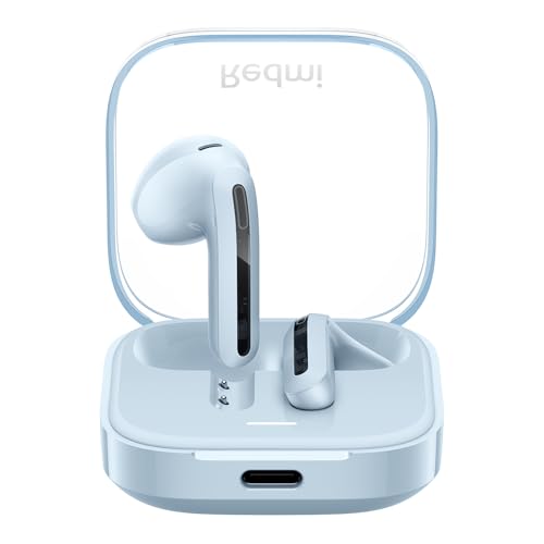 Xiaomi Redmi Buds 6 Active – In-Ear Kopfhörer, Bluetooth 5.4, bis zu 30 Stunden Akkulaufzeit, 14.2mm dynamischer Treiber, IPX4 Wasserschutz, Telefonat Rauschunterdrückung, Transparent Blau Xiaomi Redmi Buds 6 Active – In-Ear Kopfhörer, Bluetooth 5.4, bis zu 30 Stunden Akkulaufzeit, 14.2mm dynamischer Treiber, IPX4 Wasserschutz, Telefonat Rauschunterdrückung, Transparent Blau von Xiaomi