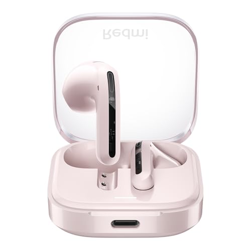 Xiaomi Redmi Buds 6 Active – In-Ear Kopfhörer, Bluetooth 5.4, bis zu 30 Stunden Akkulaufzeit, 14.2mm dynamischer Treiber, IPX4 Wasserschutz, Telefonat Rauschunterdrückung, Transparent Rosa Xiaomi Redmi Buds 6 Active – In-Ear Kopfhörer, Bluetooth 5.4, bis zu 30 Stunden Akkulaufzeit, 14.2mm dynamischer Treiber, IPX4 Wasserschutz, Telefonat Rauschunterdrückung, Transparent Rosa von Xiaomi