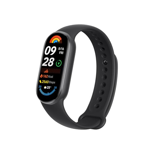 Xiaomi Smart Band 9 Fitness Tracker, AMOLED Display with 1200 Nits, Sp02 Tracking, Sleep and Heart Rate Monitor, Notifications, 5ATM Waterproof, Mi Fit App, Midnight Black Xiaomi Smart Band 9 Fitness Tracker, AMOLED Display with 1200 Nits, Sp02 Tracking, Sleep and Heart Rate Monitor, Notifications, 5ATM Waterproof, Mi Fit App, Midnight Black von Xiaomi