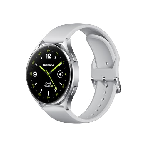 Xiaomi Watch 2 Smartwatch, 1,43" AMOLED Display mit Always-On-Funktion, Schlaf-, Puls- und Sport-Tracking, Wear OS by Google, Silber von Xiaomi