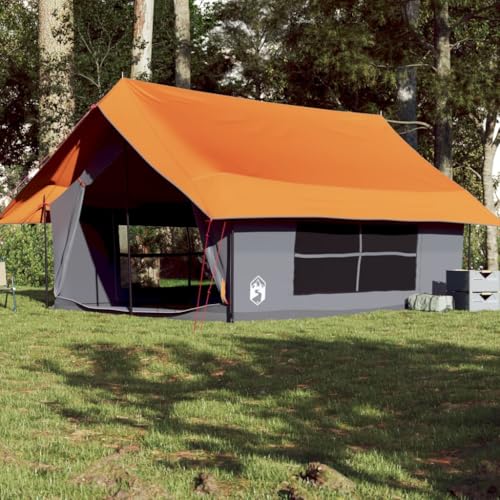 Campingzelt 5 Personen Grau und Orange Wasserdicht, Xichuzi Caming Zelt, Camping Tents, Camping-Zelt - 4009541 von Xichuzi