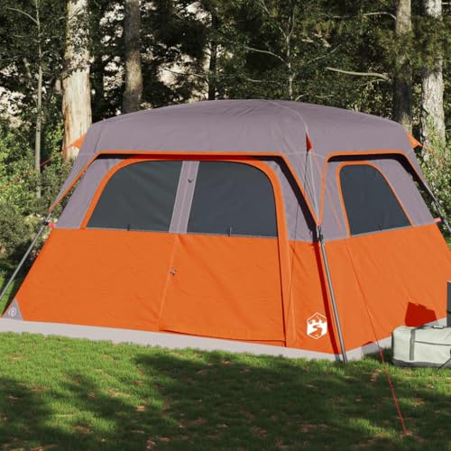 Familienzelt für 6 Personen Grau und Orange Wasserdicht, Xichuzi Caming Zelt, Camping Tents, Camping-Zelt - 94547 von Xichuzi