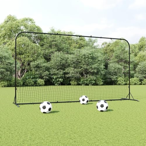 Fußball-Rebounder Schwarz 366x90x183 cm HDPE, Xichuzi Fussballtor, Fussball Child, Fussball Tor, Torwand, Tornetz von Xichuzi