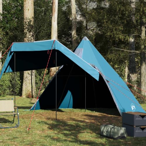 Tipi-Campingzelt 5 Person Blau Wasserdicht, Xichuzi Caming Zelt, Camping Tents, Camping-Zelt - 4009408 von Xichuzi