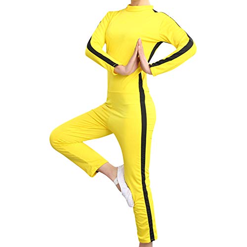 Xiedeai Performance Kampfsport Bekleidung Unisex Kinder Erwachsene Overall Kung Fu - Outfit Rollenspiel Body Anzug Kampf Film Kleidung Strampler Training Sportbekleidung Gelb 120cm Xiedeai Performance Kampfsport Bekleidung Unisex Kinder Erwachsene Overall Kung Fu - Outfit Rollenspiel Body Anzug Kampf Film Kleidung Strampler Training Sportbekleidung Gelb 120cm von Xiedeai