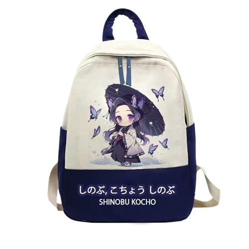 Xinchangda Kamado Nezuko Rucksack Anime Kamado Tanjiro Schultasche Tomioka Giyuu Süße Reisetasche Laptoptasche Büchertasche für Mädchen und Jungen Schulanfang Geschenke, Typ 25, 45*33*10CM, von Xinchangda