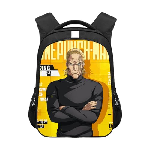 Xinchangda One Punch Man Rucksack Tatsumaki Genos Saitama Anime Schultasche 3D gedruckt Cartoon Büchertasche Casual Rucksack für Jungen und Mädchen Geburtstagsgeschenke, Typ 15, 44*30.5*16CM, von Xinchangda