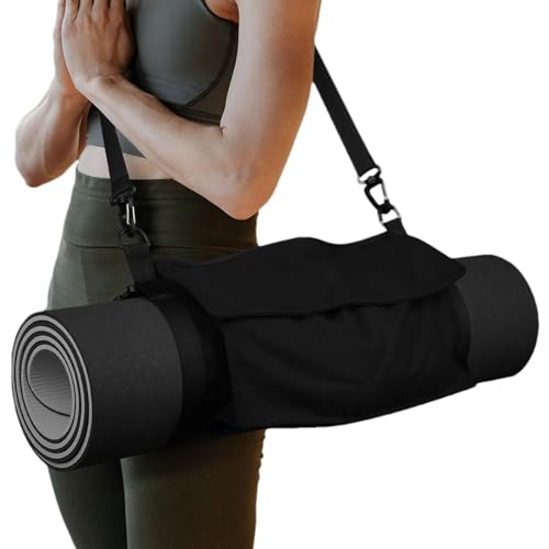 Mattenträger für Damen – Yogamatten-Tragetasche, Yoga-Trainingstasche | Yogamatten-Tragetasche mit verstellbarem Riemen, strapazierfähige Yogamatten-Tasche, kompakte Yogamatten-Tasche, einfache Aufbew von Xinhuju